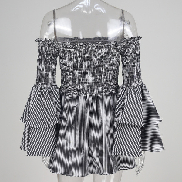 Γυναικείο  φόρεμα με λωτό μανίκη