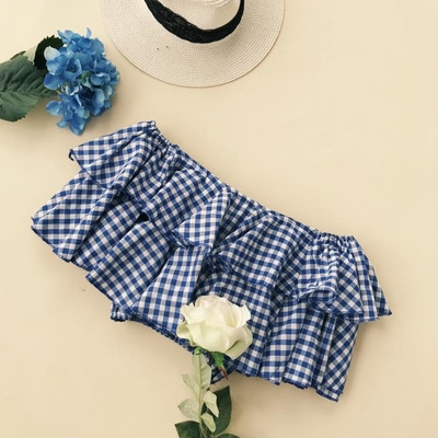 Bluza scurta eleganta dama - carouri