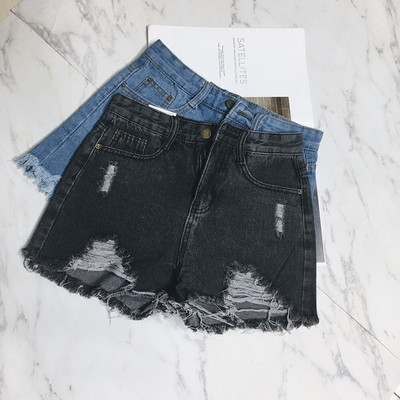 Pantaloni scurti de dama din denim in doua culori