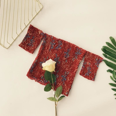 Bluză de damă cu mâneci scurte și motive florale - culori diferite