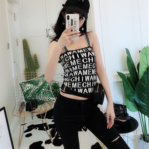 Maieu de damă în negru cu inscripții