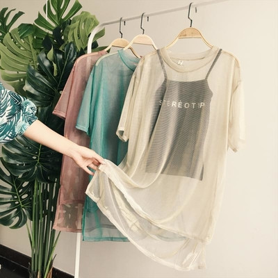 Bluza de dama transparenta in mai multe culori - model larg