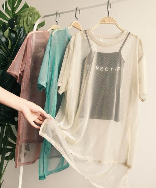 Bluza de dama transparenta in mai multe culori - model larg