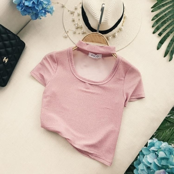 Bluză de damă cu mâneci scurte potrivită pentru utilizarea de zi cu zi