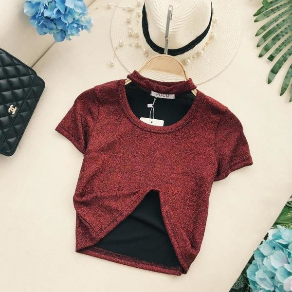 Bluză de damă cu mâneci scurte potrivită pentru utilizarea de zi cu zi
