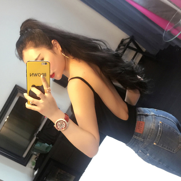 Maieu de damă de culoare neagră cu spate decupat