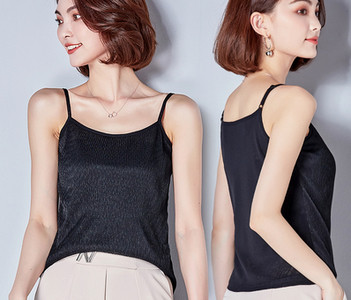 Top de dama modern stralucitor cu bretele subtiri in doua modele