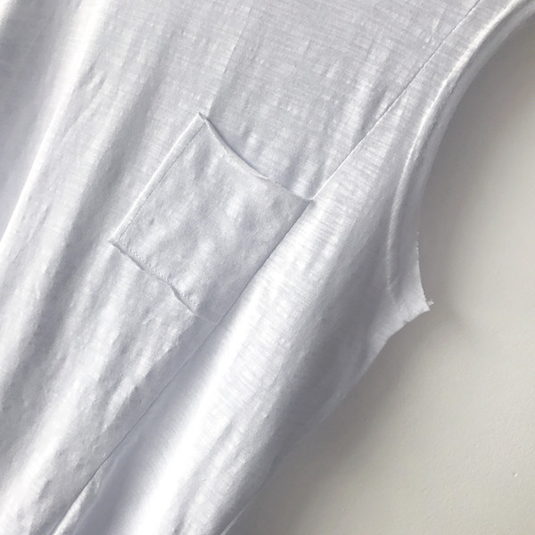 Maieu de zi cu zi pentru femei, alb, cu glugă și cu fantă