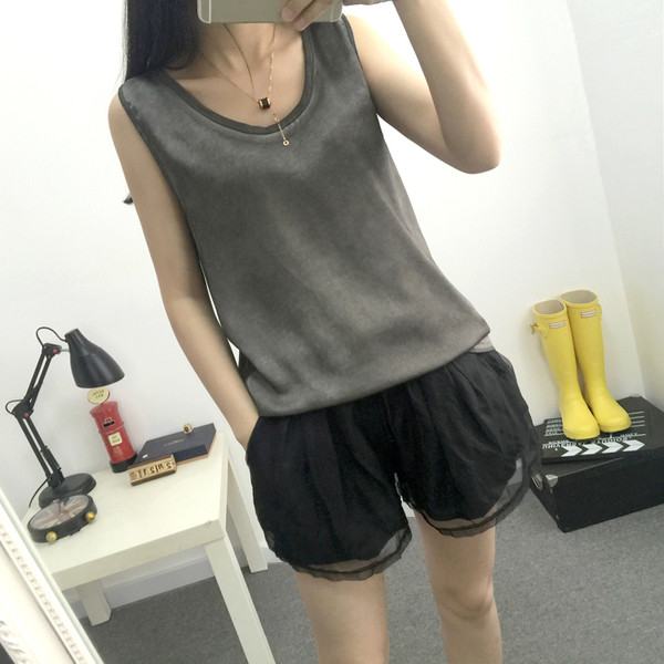 Maieu de damă cu bretele largi în două culori