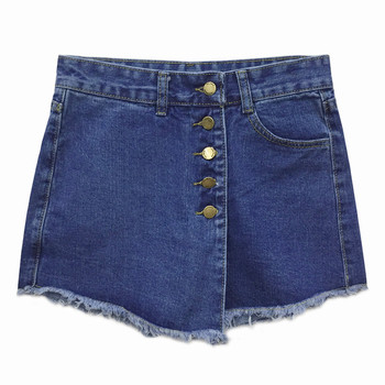 Φούστα - παντελόνι με ασύμμετρη τομή σε τρία χρώματα