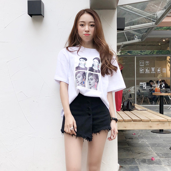 Φούστα - παντελόνι με ασύμμετρη τομή σε τρία χρώματα