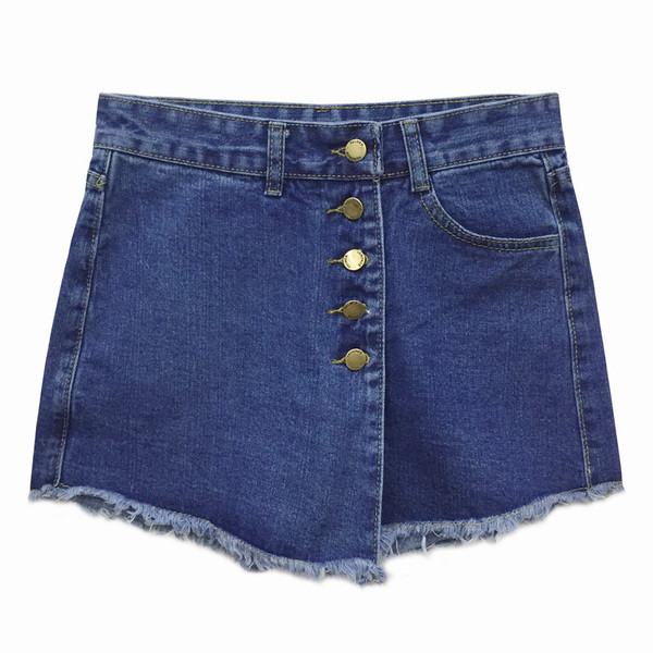 Φούστα - παντελόνι με ασύμμετρη τομή σε τρία χρώματα