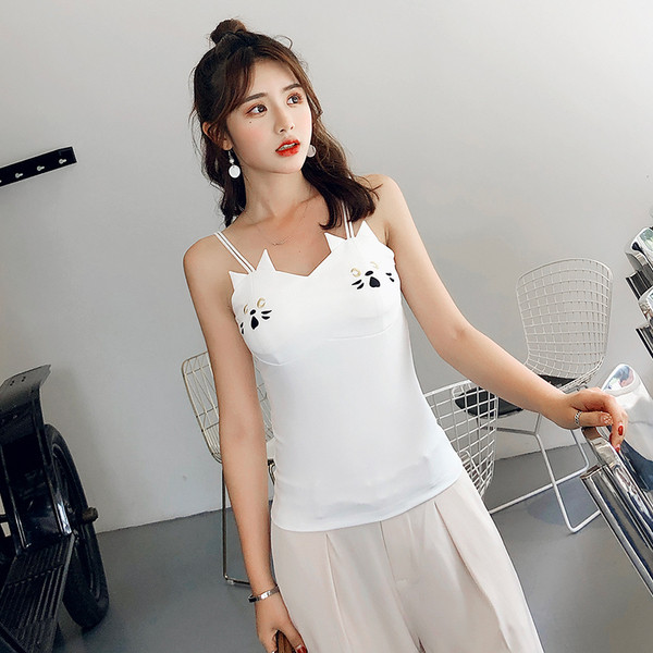 Maieu de damă cu aplicații și decor 3D în alb și negru