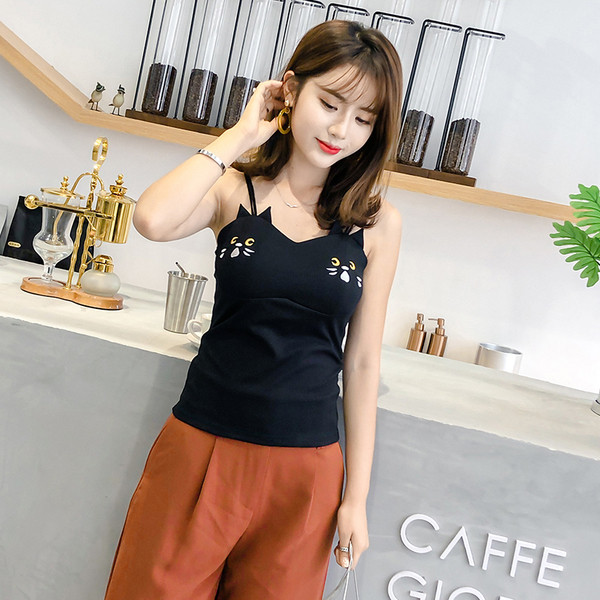 Maieu de damă cu aplicații și decor 3D în alb și negru