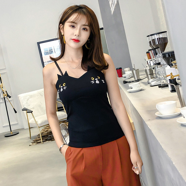 Maieu de damă cu aplicații și decor 3D în alb și negru