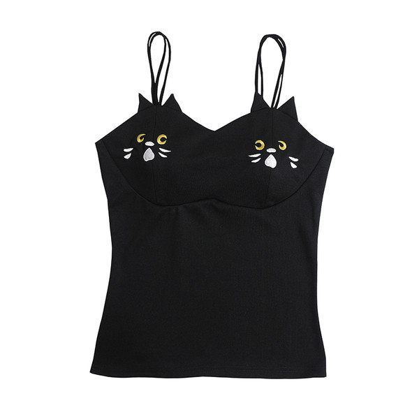 Maieu de damă cu aplicații și decor 3D în alb și negru