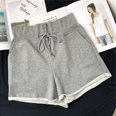 Pantaloni de dama sport si casual cu talie inalta in doua culori