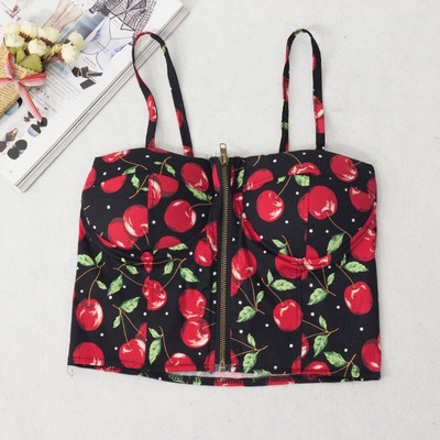 Καθημερινό δαντελωτό αμάνικο με φερμουάρ σε δύο χρώματα