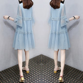 Rochie de dama pentru gravide cu maneci 3/4 in mai multe culori