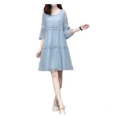 Rochie de dama pentru gravide cu maneci 3/4 in mai multe culori