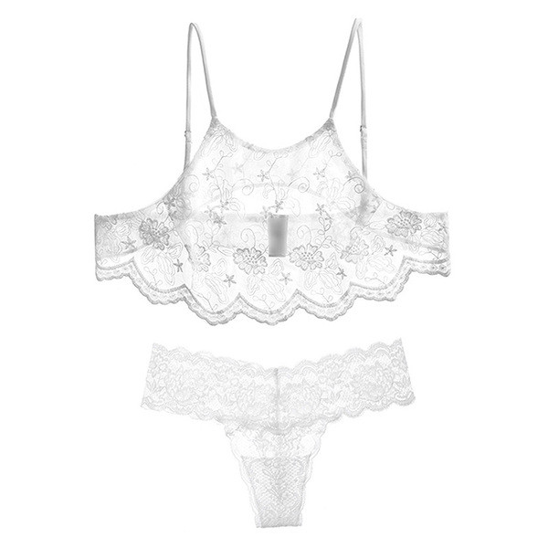 Set de lenjerie intimă din dantelă de damă în 2 culori