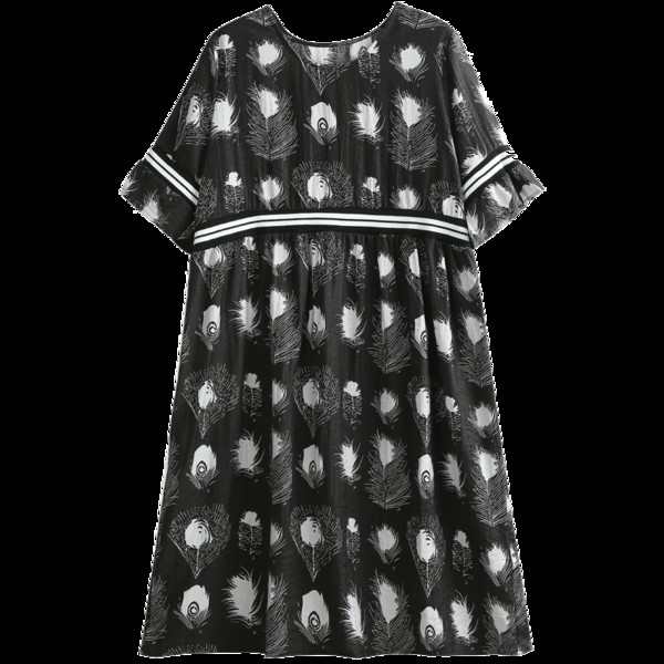 Rochie de dama in negru cu model pentru gravide