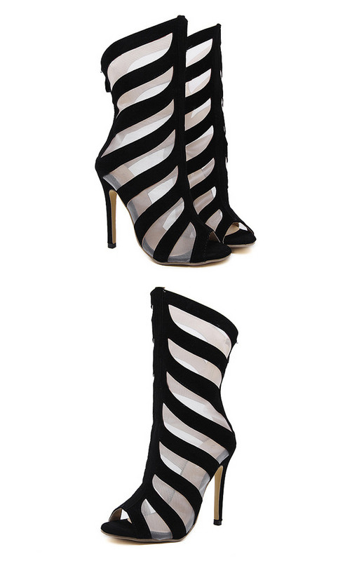 Sandale extravagante de damă cu toc înalt