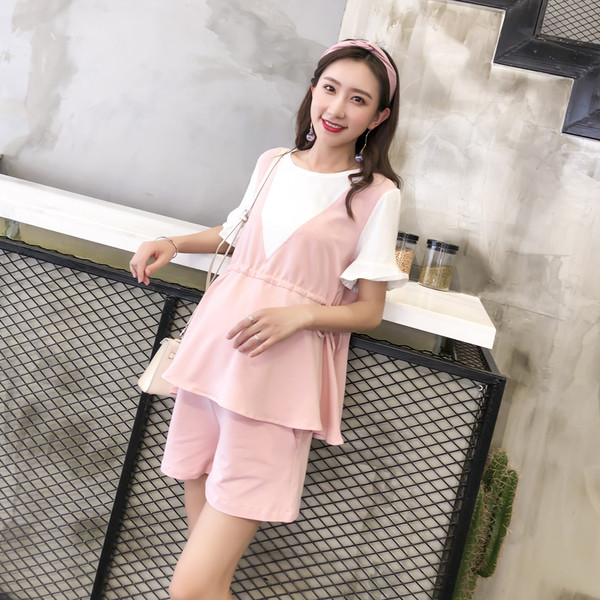 Set pentru gravide in roz si negru