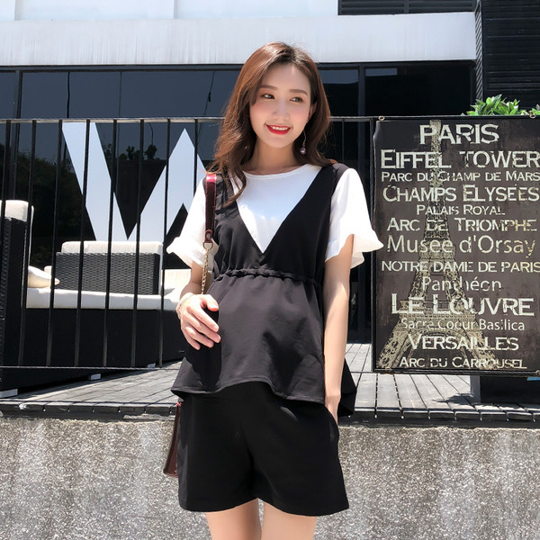 Set pentru gravide in roz si negru