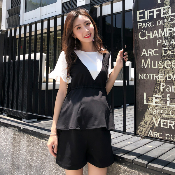 Set pentru gravide in roz si negru