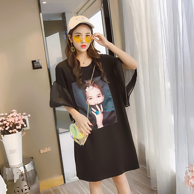 Rochie pentru gravide in model larg cu aplicatie - mai multe modele