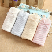 Γυναικείο σετ  - 4 μπικίνι βαμβακερά με κορδέλα