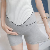 Pantaloni scurți casual pentru gravide în gri și negru