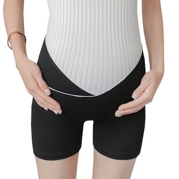 Ежедневни къси панталони за бременни жени в сив и черен цвят
