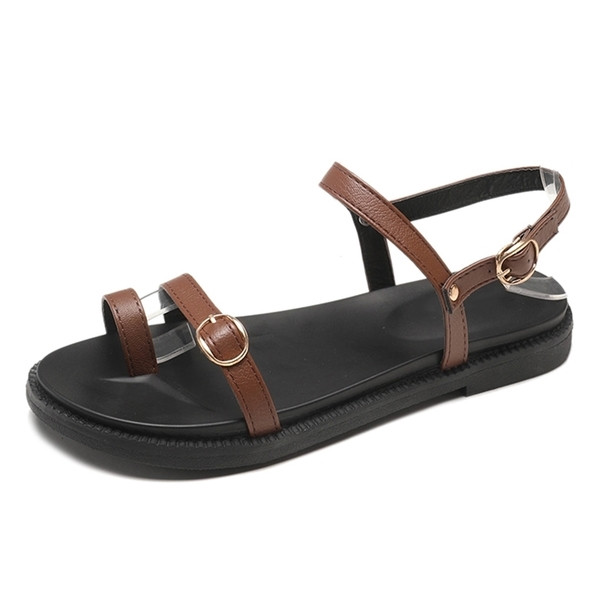 Sandale dama in doua culori din piele ecologica