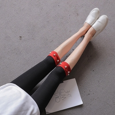 Γυναικείο κολάν  για εγκύους με μήκος 3/4 και μεταλλική διακόσμηση σε διάφορα χρώματα