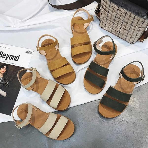 Sandale de damă potrivite pentru utilizarea de zi cu zi în trei culori