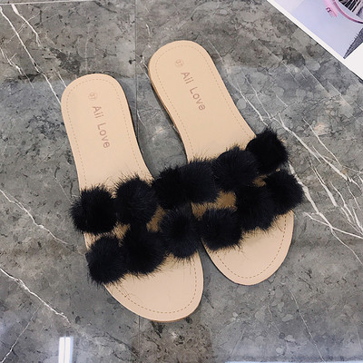 Μοντέρνες γυναικείες παντόφλες σε δύο χρώματα