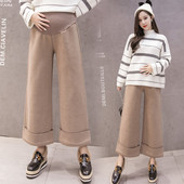 Καθημερινά γυναικεία παντελόνια για εγκύους - ευρύ μοτίβο