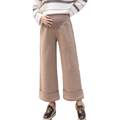 Καθημερινά γυναικεία παντελόνια για εγκύους - ευρύ μοτίβο