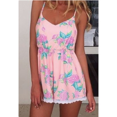 Γυναικεία καθημερινή ολόσωμη φόρμα σε ανοιχτό χρώμα