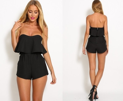 Γυναικεία ολόσωμη φόρμα με κριφό φερμουάρ στην πλάτη