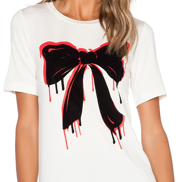 Tenis casual dama cu decolteu O si imprimeu color