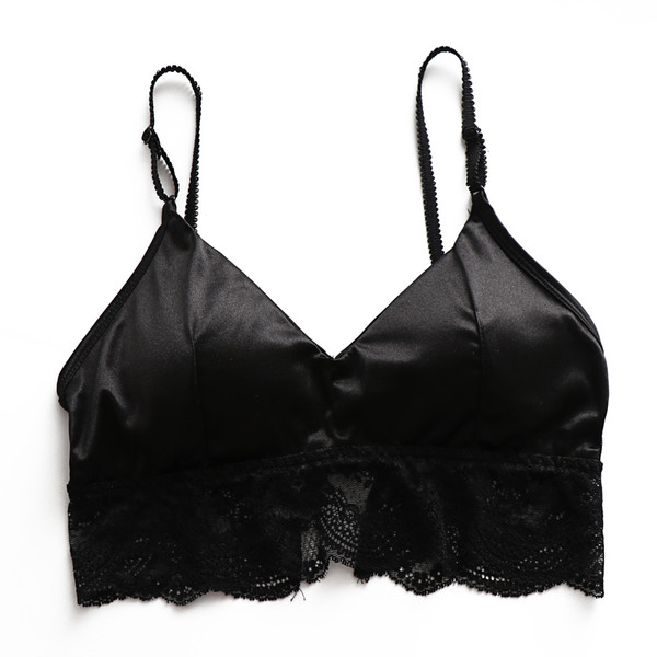 Γυναικείο  σουτιέν με λεπτές λουρίδες και δαντέλες