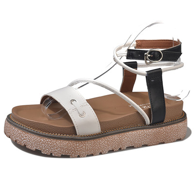 Γυναικεία μοντέρνα σανδάλια σε δύο χρώματα