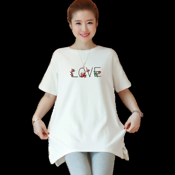 Тениска за бременни жени с надпис в три цвята