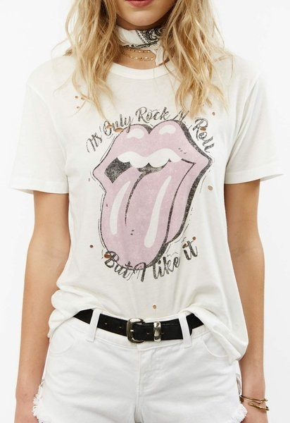 Tricou casual dama de culoare alb cu imprimeu