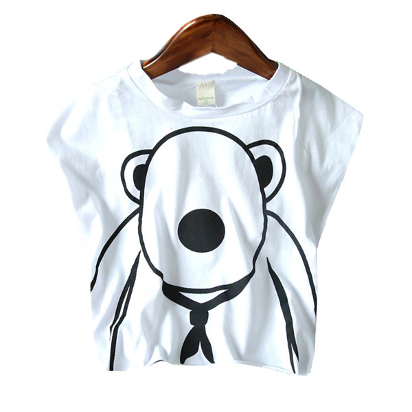 Tricou pentru fete pentru copii in doua culori cu guler si imprimeu in forma de O