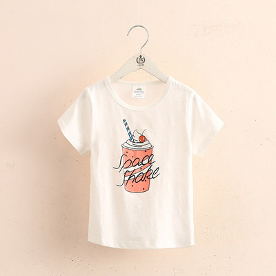 Βαμβάκι T-shirt για αγόρια και κορίτσια σε μαύρο και άσπρο με εκτύπωση