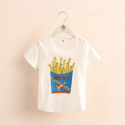 Βαμβάκι T-shirt για αγόρια και κορίτσια σε μαύρο και άσπρο με εκτύπωση